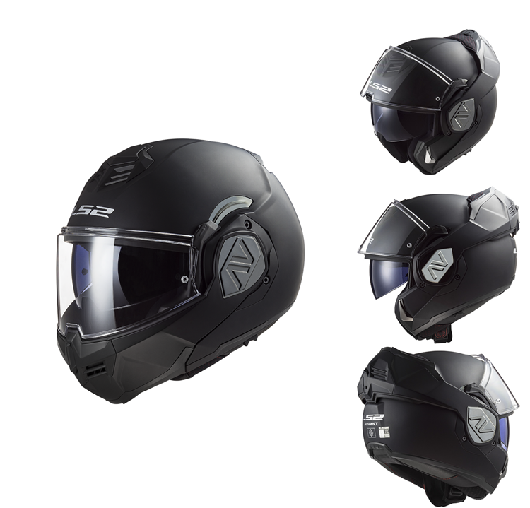 CASCO MOTO LS2 MODULAR FF906 ADVANT NEGRO MATE SOLIDO-06 XL